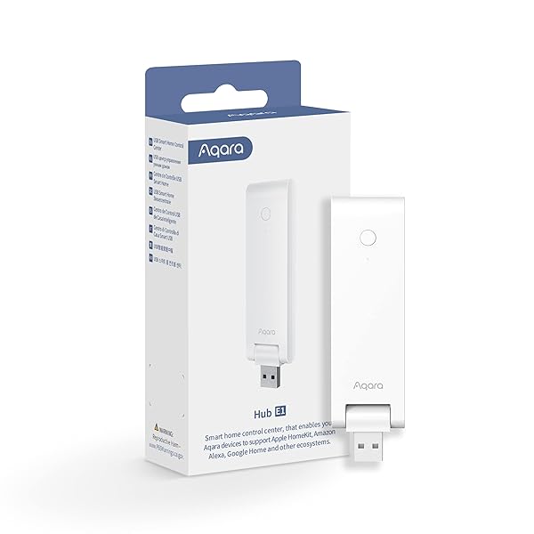 Aqara Buy Aqara Smart Hub E1: Compact Zigbee 3.0 Hub for HomeKit, Alexa & Google Assistant - USB Powered, 2.4 GHz Wi-Fi
