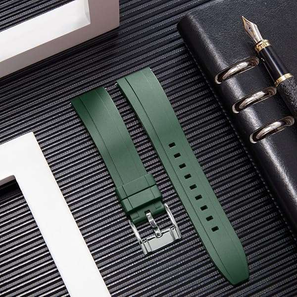 BINLUN BINLUN Quick Release Silicone Watch Bands - Waterproof Sport Straps for Men & Women, 18mm to 24mm, 11 Colors Available - View 2 of 6