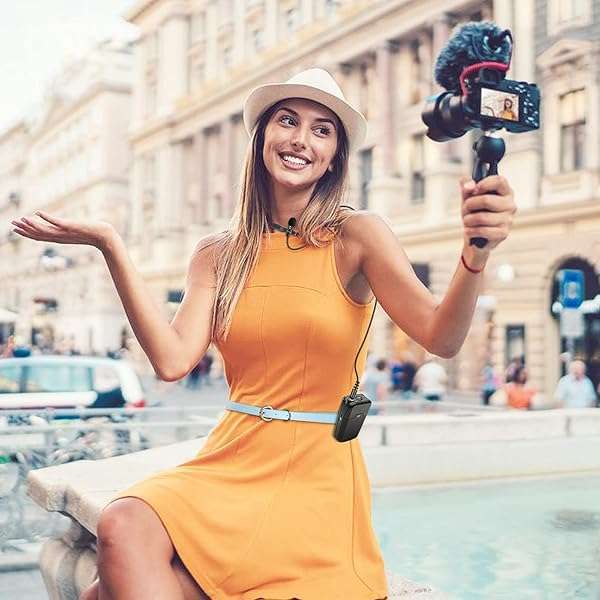 weishan 2-Pack Lavalier Microphone for Rode Wireless GO II - Omnidirectional Lapel Mic for Vlogs, Lectures & Broadcasting - View 5 of 7