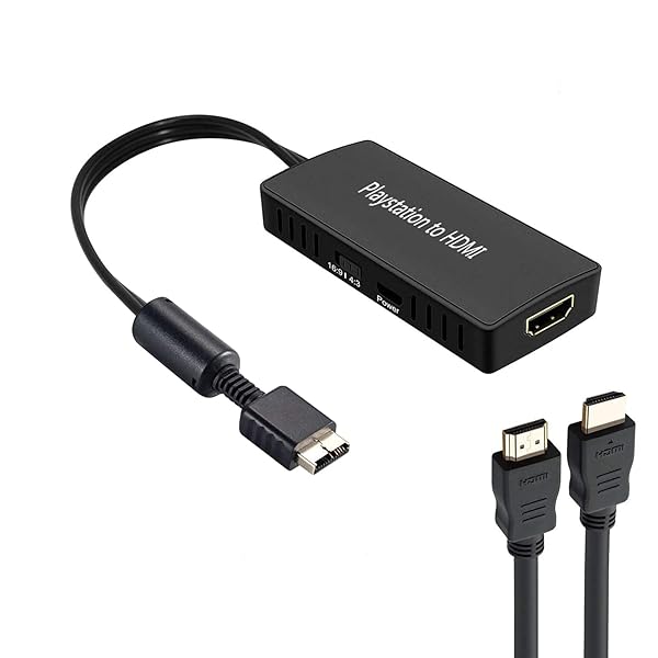 Y.D.F Y.D.F PS2 to HDMI Converter Adapter with 3ft Cable - Compatible with PS2, PS1 & PS3 for High-Quality Video Output - View 3 of 8