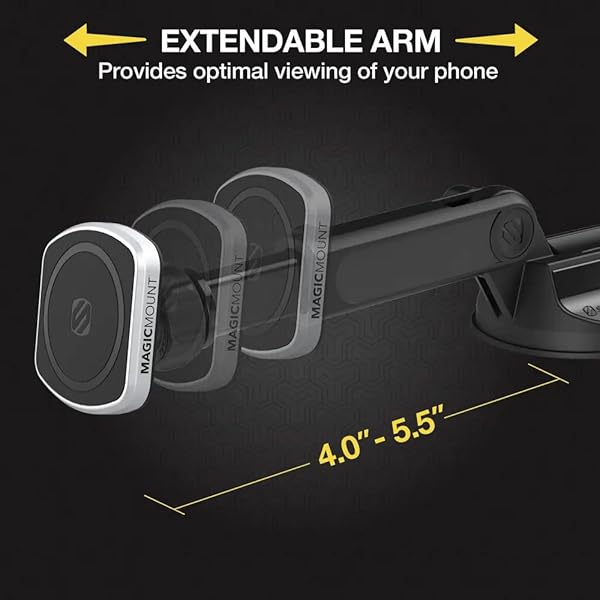 Scosche Scosche MagicMount Pro2: Best Magnetic Car Phone Holder for iPhone, Galaxy & All Smartphones - View 6 of 10