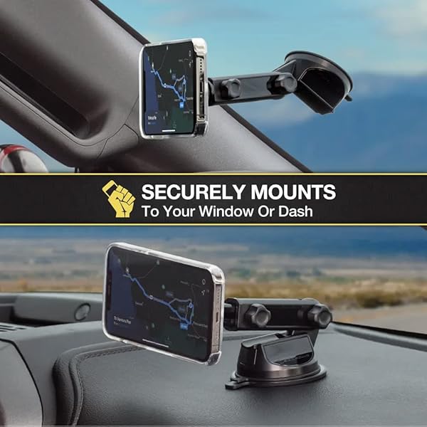 Scosche Scosche MagicMount Pro2: Best Magnetic Car Phone Holder for iPhone, Galaxy & All Smartphones - View 9 of 10