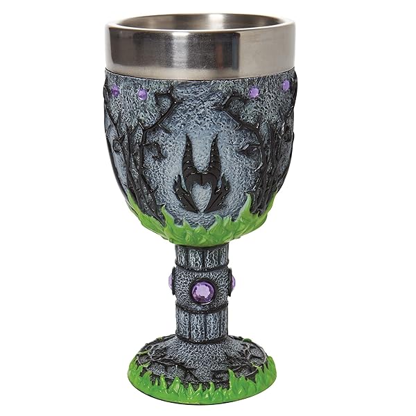 Enesco Enesco Disney Showcase Sleeping Beauty Maleficent Goblet - 7.09 Inch Decorative Chalice in Multicolor