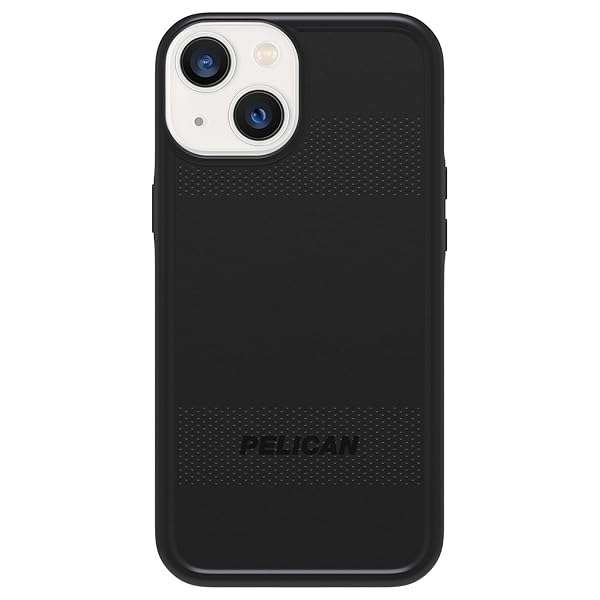 Pelican Pelican Protector Series iPhone 13 Case - Rugged, Anti-Scratch Bumper Cover in Black