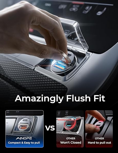 AINOPE AINOPE 90W Fast Car Charger for iPhone 16 Pro Max & Samsung - Quick Cigarette Lighter Adapter - View 5 of 9