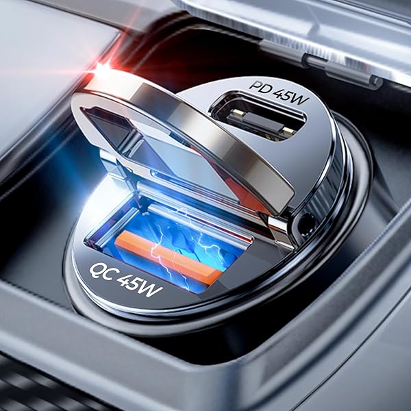 AINOPE AINOPE 90W Fast Car Charger for iPhone 16 Pro Max & Samsung - Quick Cigarette Lighter Adapter - View 2 of 9