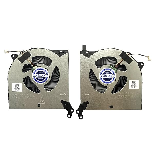 LANDALANYA Landalanya Compatible CPU & GPU Cooling Fan for Lenovo Legion Y7000, R7000, Y550-15E, Legion5 Series - Fast & Efficient Cooling - View 3 of 4