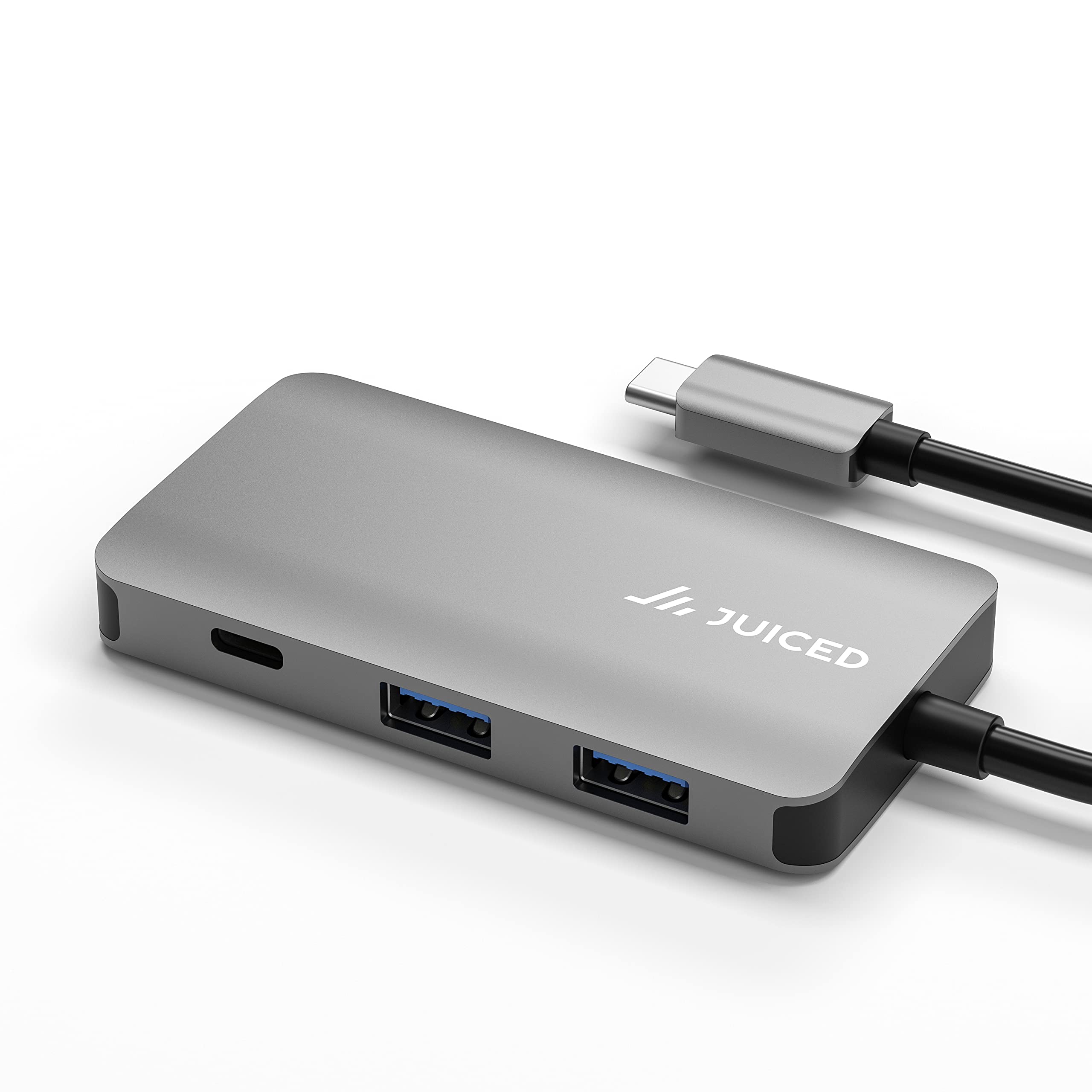 Juiced Systems Juiced Systems QuadHUB Power USB-C Generation 2 10Gbps 100 Watt Power Delivery Hub with 2 USB-C and 2 USB-A Ports - View 2 of 8