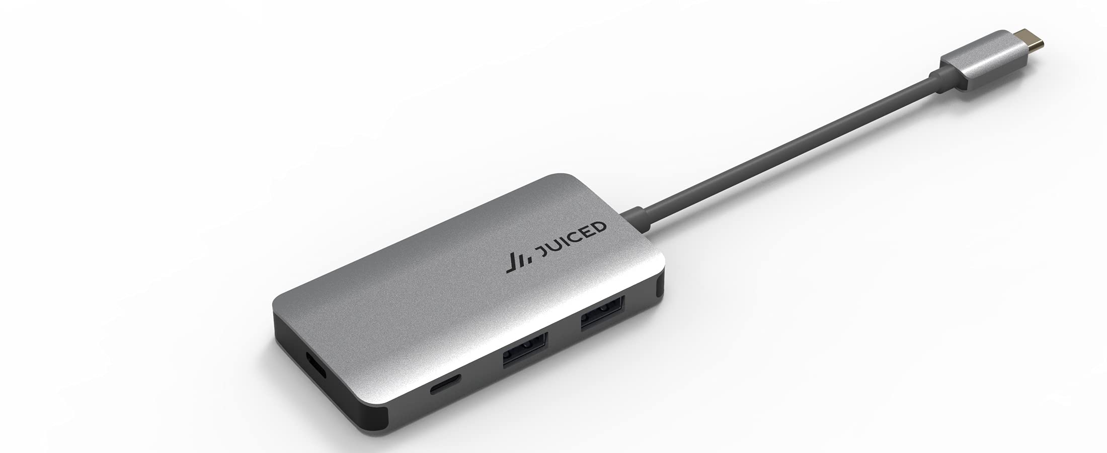 Juiced Systems Juiced Systems QuadHUB Power USB-C Generation 2 10Gbps 100 Watt Power Delivery Hub with 2 USB-C and 2 USB-A Ports - View 3 of 8