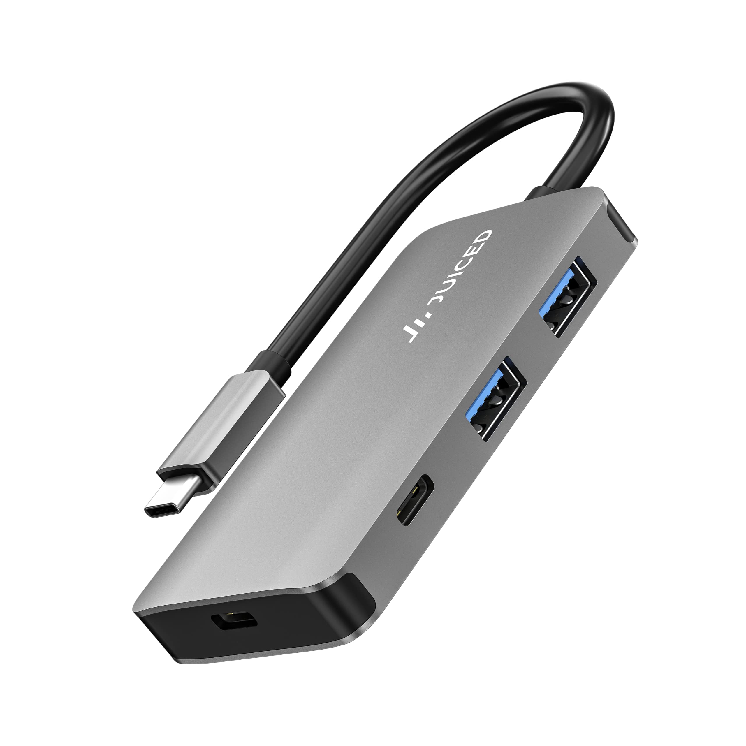 Juiced Systems Juiced Systems QuadHUB Power USB-C Generation 2 10Gbps 100 Watt Power Delivery Hub with 2 USB-C and 2 USB-A Ports
