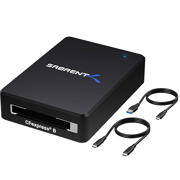 SABRENT CFexpress Type B Card Reader - USB 3.2 10Gbps Speed (CR-CFER) for Fast Data Transfer