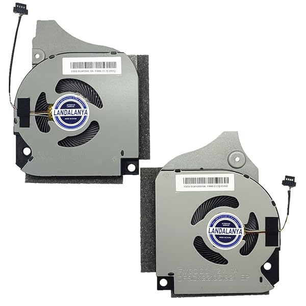 LANDALANYA Landalanya Replacement CPU & GPU Cooling Fan for Dell G5-5590, G7-7590, G7-7790 - High Performance 12V 1A Fan - View 2 of 4