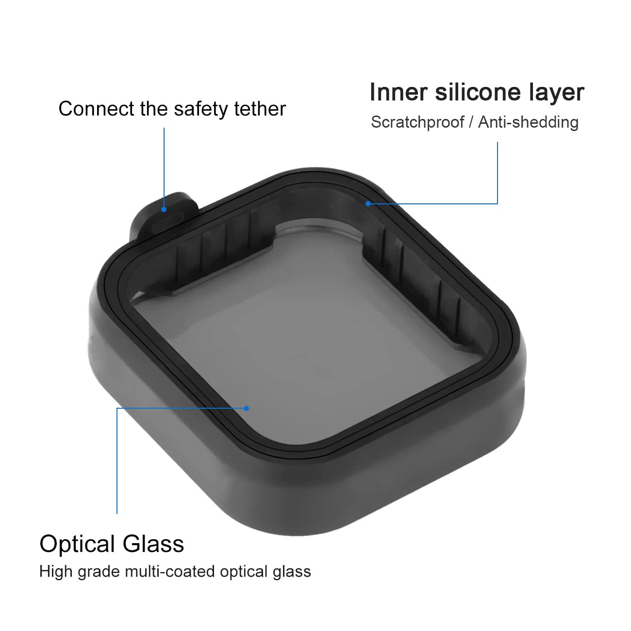 SOONSUN 4-Pack Lens Filter Kit for GoPro Hero 12 11 10 9 Includes CPL ND8 ND16 ND32 Neutral Density and Polarizing Filters - View 2 of 9