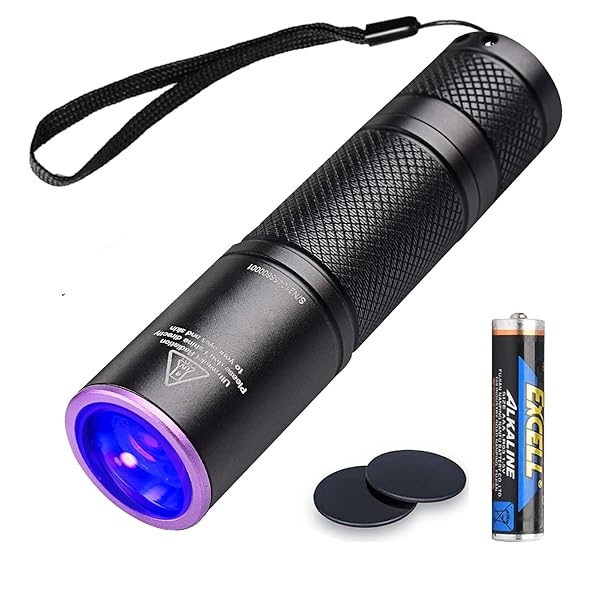 TactEagle TactEagle 365nm UV Flashlight Portable Black Light for Pet Urine Detection Mineral Hunting and UV Resin Curing Scorpion Finder