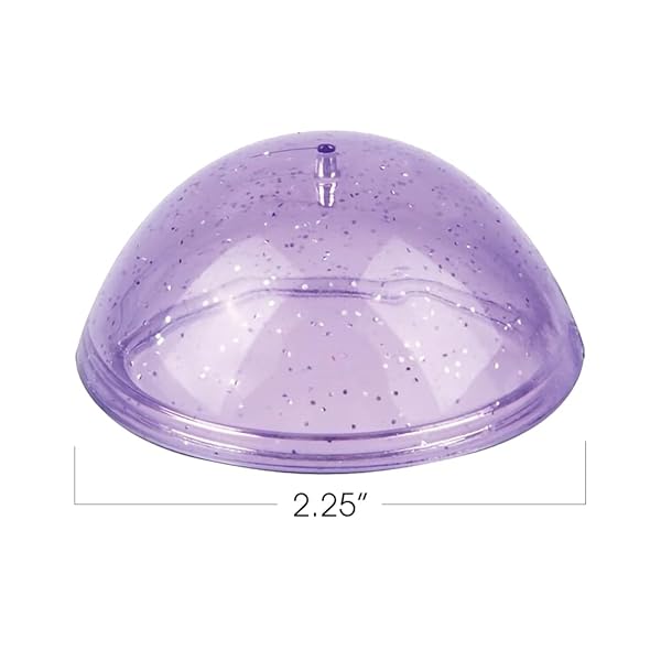 ArtCreativity ArtCreativity Jumbo Glitter Poppers Set of 10 Retro 90s Pop-Up Half Ball Toys Assorted Colors Birthday Party Favors Goodie Bag Fillers - View 4 of 7