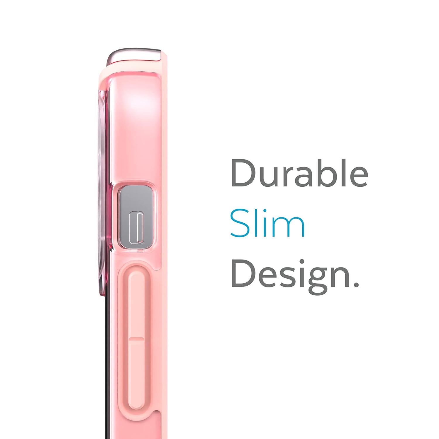 Speck Speck Clear iPhone 13 Pro Max Case Slim Drop Protection Scratch Resistant Anti Yellowing GemShell Pink Tint Chiffon 6.7 Inch Phone Case - View 2 of 9