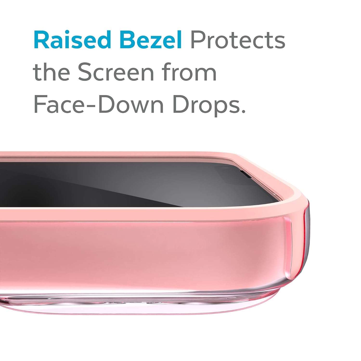 Speck Speck Clear iPhone 13 Pro Max Case Slim Drop Protection Scratch Resistant Anti Yellowing GemShell Pink Tint Chiffon 6.7 Inch Phone Case - View 6 of 9