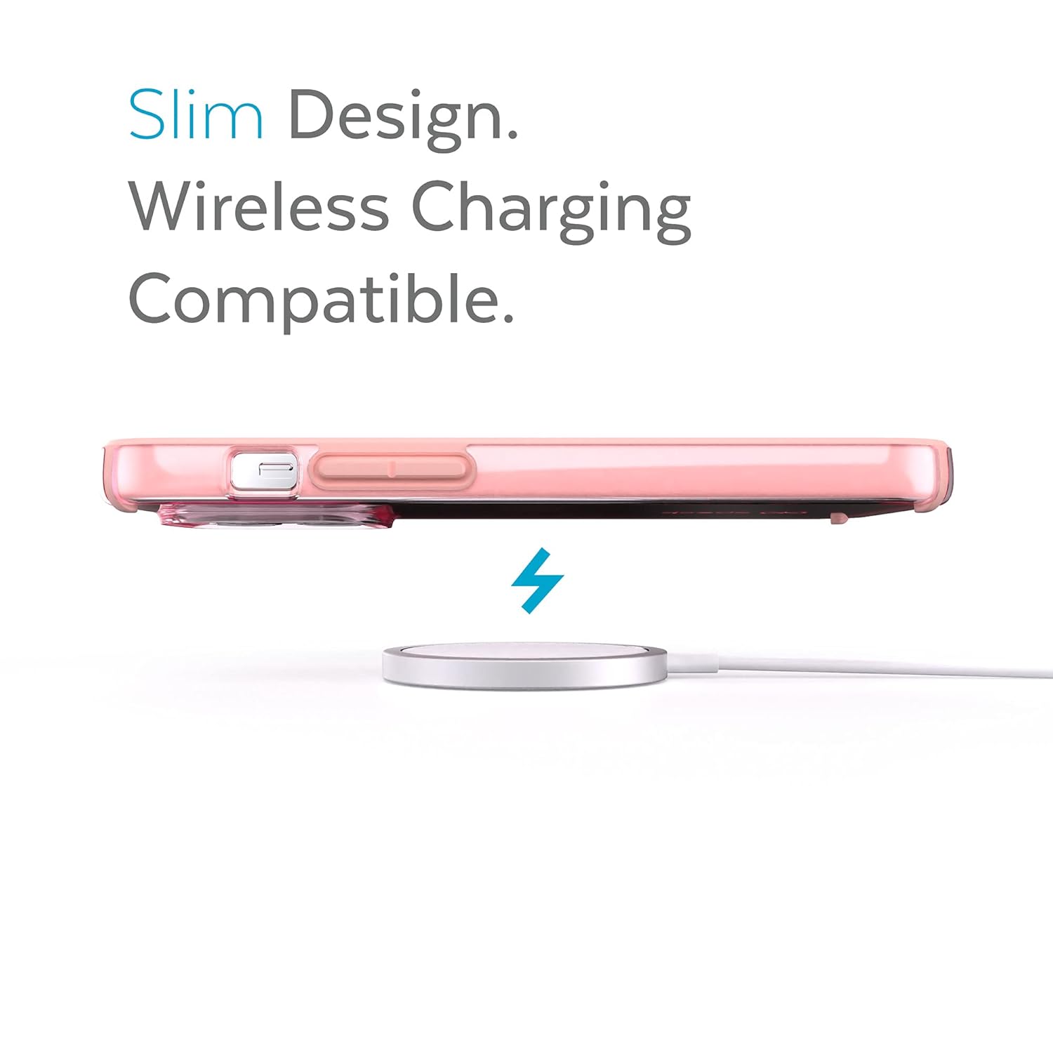 Speck Speck Clear iPhone 13 Pro Max Case Slim Drop Protection Scratch Resistant Anti Yellowing GemShell Pink Tint Chiffon 6.7 Inch Phone Case - View 7 of 9