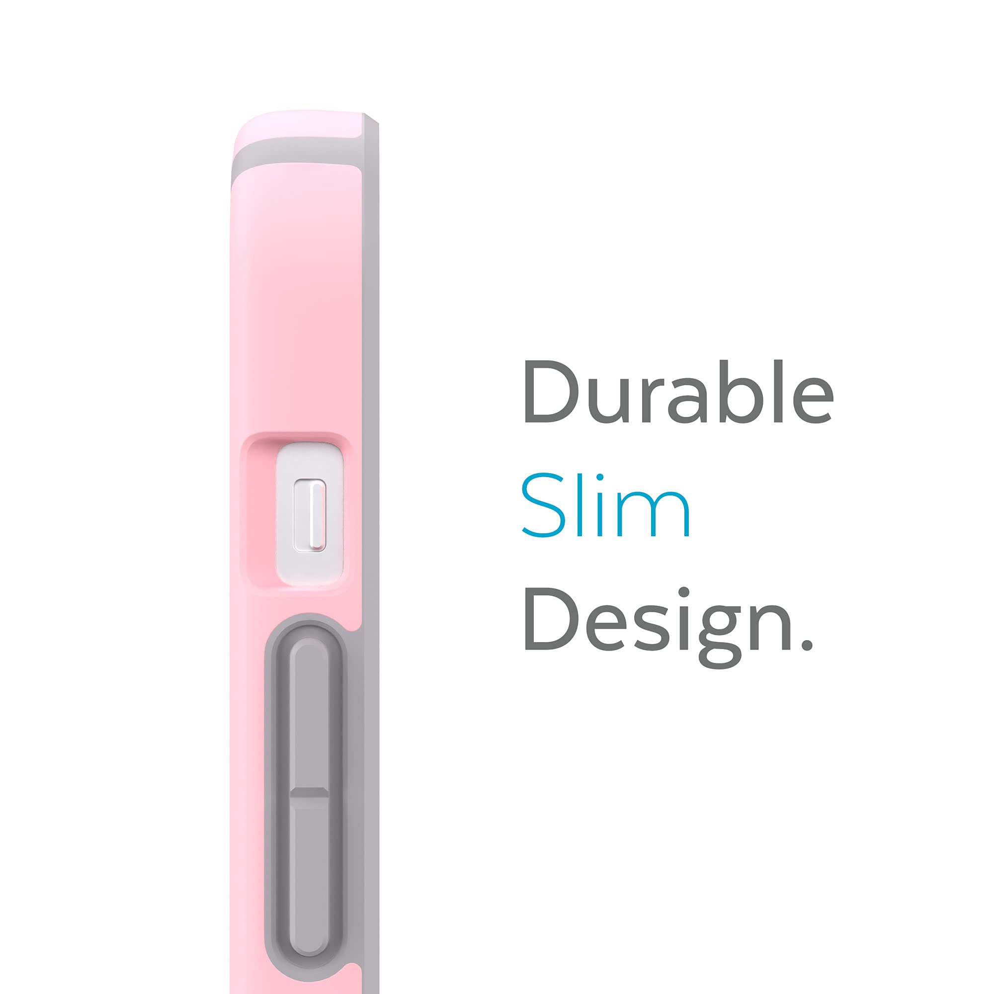 Speck Speck iPhone 13 Case Drop Protection Scratch Resistant MagSafe Dual Layer Slim Design Rosy Pink Cathedral Grey CandyShell Pro - View 2 of 9