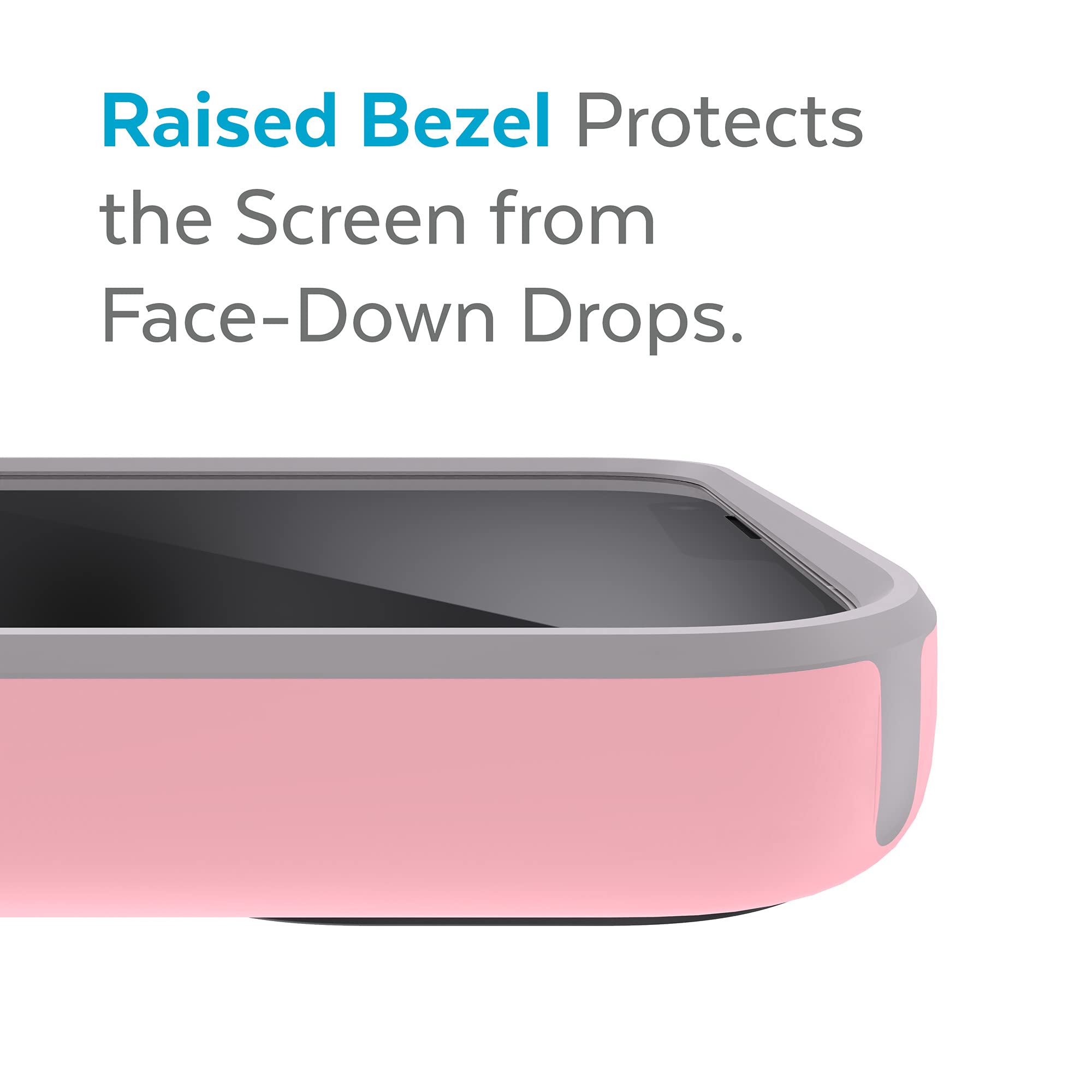 Speck Speck iPhone 13 Case Drop Protection Scratch Resistant MagSafe Dual Layer Slim Design Rosy Pink Cathedral Grey CandyShell Pro - View 6 of 9