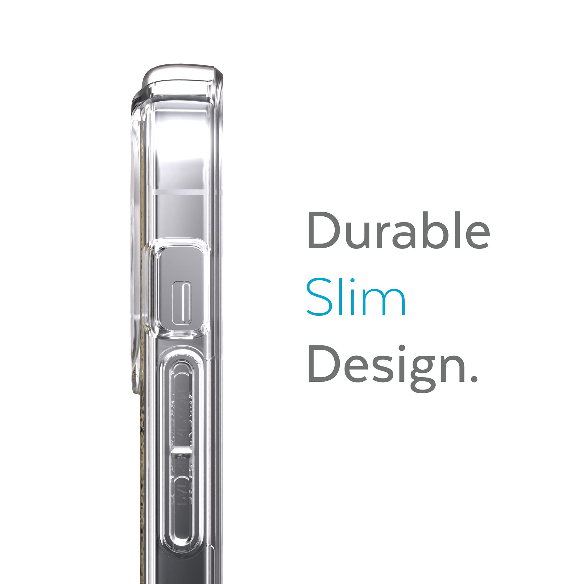 Speck Speck Clear iPhone 13 Pro Max Case Slim Drop Protection Scratch Resistant Anti Yellowing GemShell Golden Fall Floral 6.7 Inch Phone Case - View 2 of 9