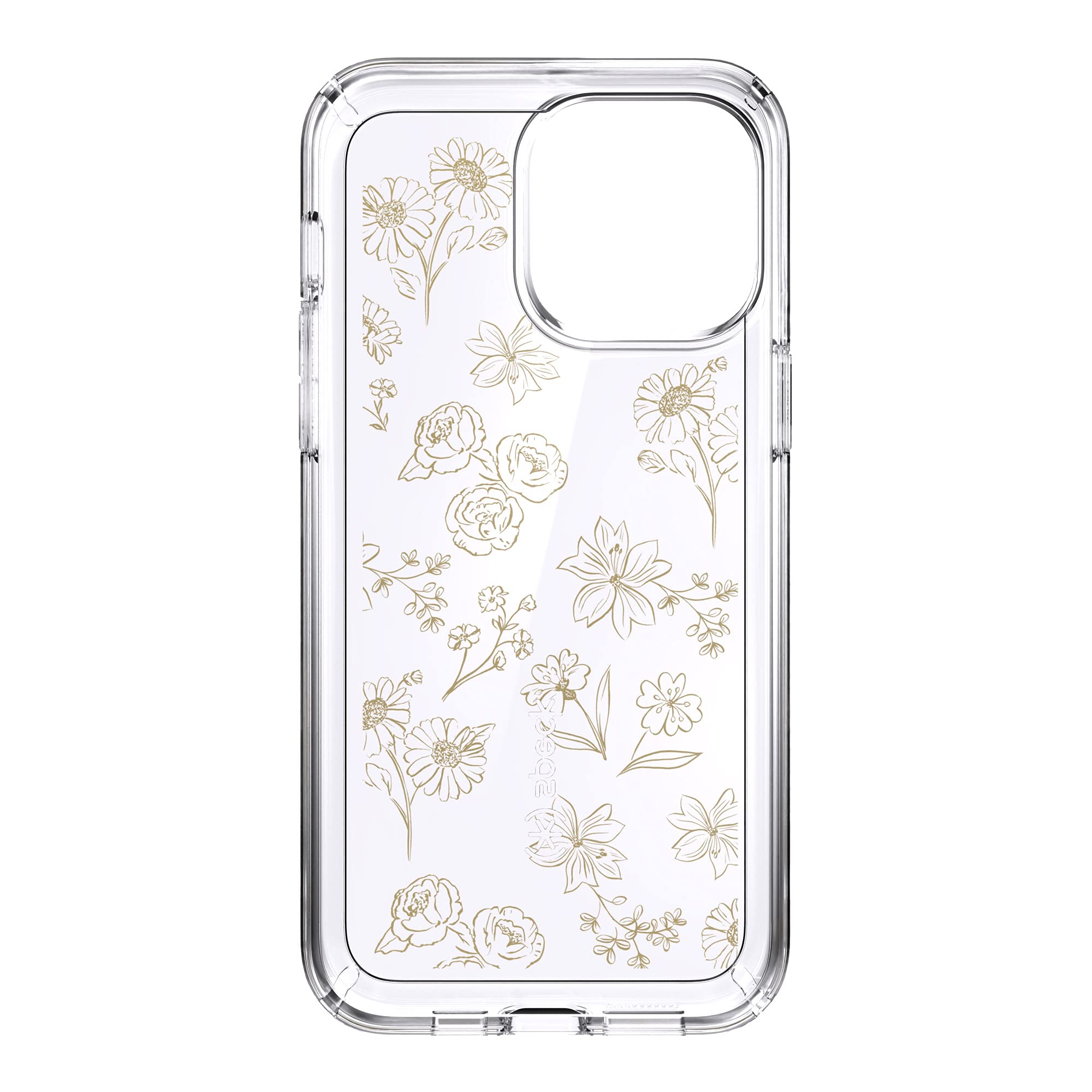 Speck Speck Clear iPhone 13 Pro Max Case Slim Drop Protection Scratch Resistant Anti Yellowing GemShell Golden Fall Floral 6.7 Inch Phone Case - View 8 of 9