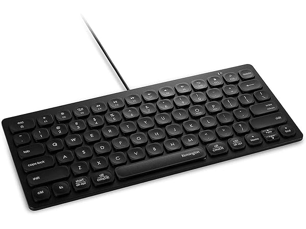 Kensington Compact USB-C Keyboard for iPad Mac OS Windows and Chromebooks Black K75506US