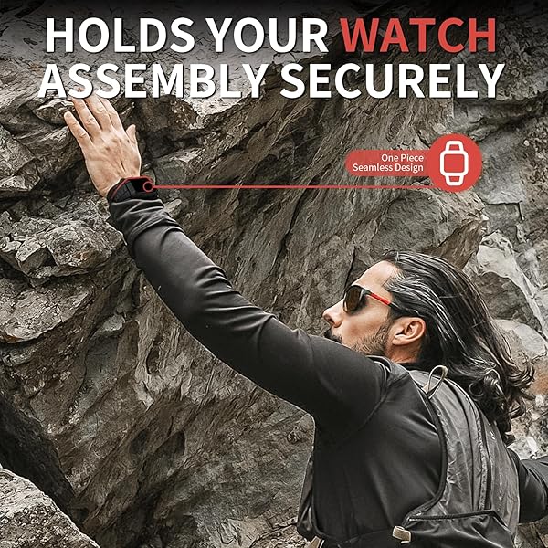 Wristitani Wristitani Apple Watch Band with Shockproof Rugged Case 40mm 41mm 44mm 45mm 49mm Durable TPU Sport Strap for iWatch Series Ultra 2 9 8 7 6 SE 5 4 - View 5 of 8