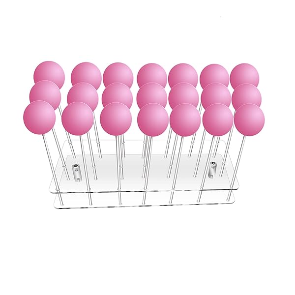 KETAWA 21-Hole Clear Acrylic Cake Pop Stand for Weddings, Baby Showers & Parties - Perfect Lollipop Holder for Any Celebration!