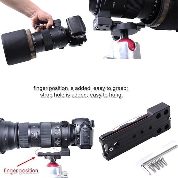 iShoot Lens Collar Foot Stand Tripod Mount for Sigma 150-600mm, 60-600mm, 70-200mm & 500mm - Enhance Stability & Performance - View 7 of 8