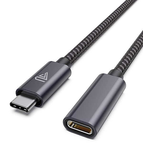 Faracent Faracent 10FT Type C Extension Cable USB 3.1 Male to Female Braided Data Cord for iPhone Galaxy Tab MacBook Pro iPad Pro and More