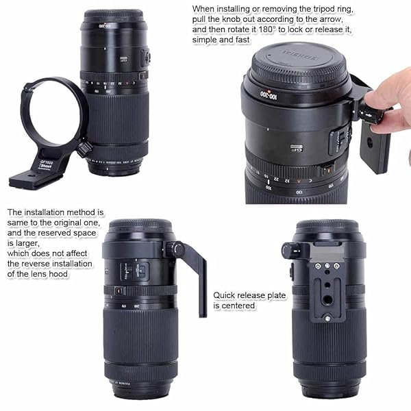 iShoot iShoot Lens Collar Tripod Mount for Fuji GF 100-200mm & 250mm - Arca-Swiss Quick Release Support - View 7 of 10