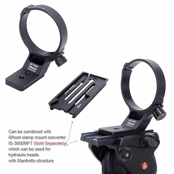 iShoot iShoot Lens Collar Tripod Mount for Fuji GF 100-200mm & 250mm - Arca-Swiss Quick Release Support - View 10 of 10