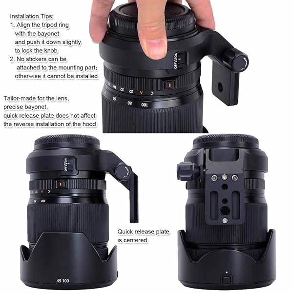 iShoot iShoot Lens Collar Tripod Mount for Fujifilm GF 45-100mm - Arca-Swiss Quick Release & Metal Support Bracket - View 7 of 9