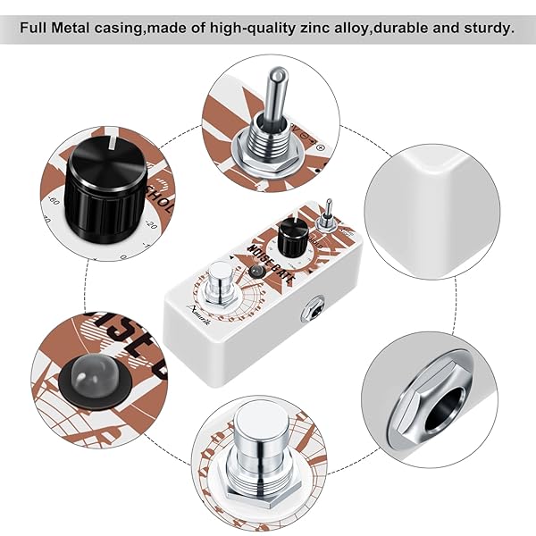 Amuzik Amuzik Guitar Noise Gate Effect Pedal for Electric Guitar Full Metal Shell True Bypass Mini Size Noiser Killer Cleaner Noise Suppressor - View 5 of 10