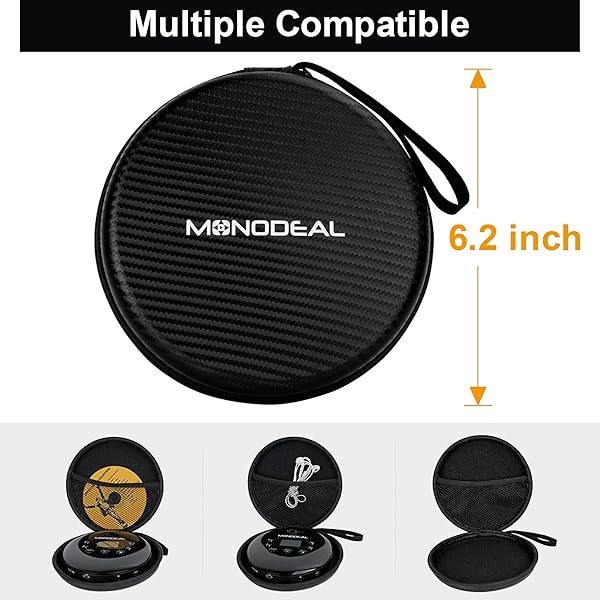 MONODEAL MONODEAL CD Player Bag Case Compatible with MD-109 109B 109P MD-102 FM102 MD601 Durable and Stylish Protection for Your CD Player - View 8 of 9