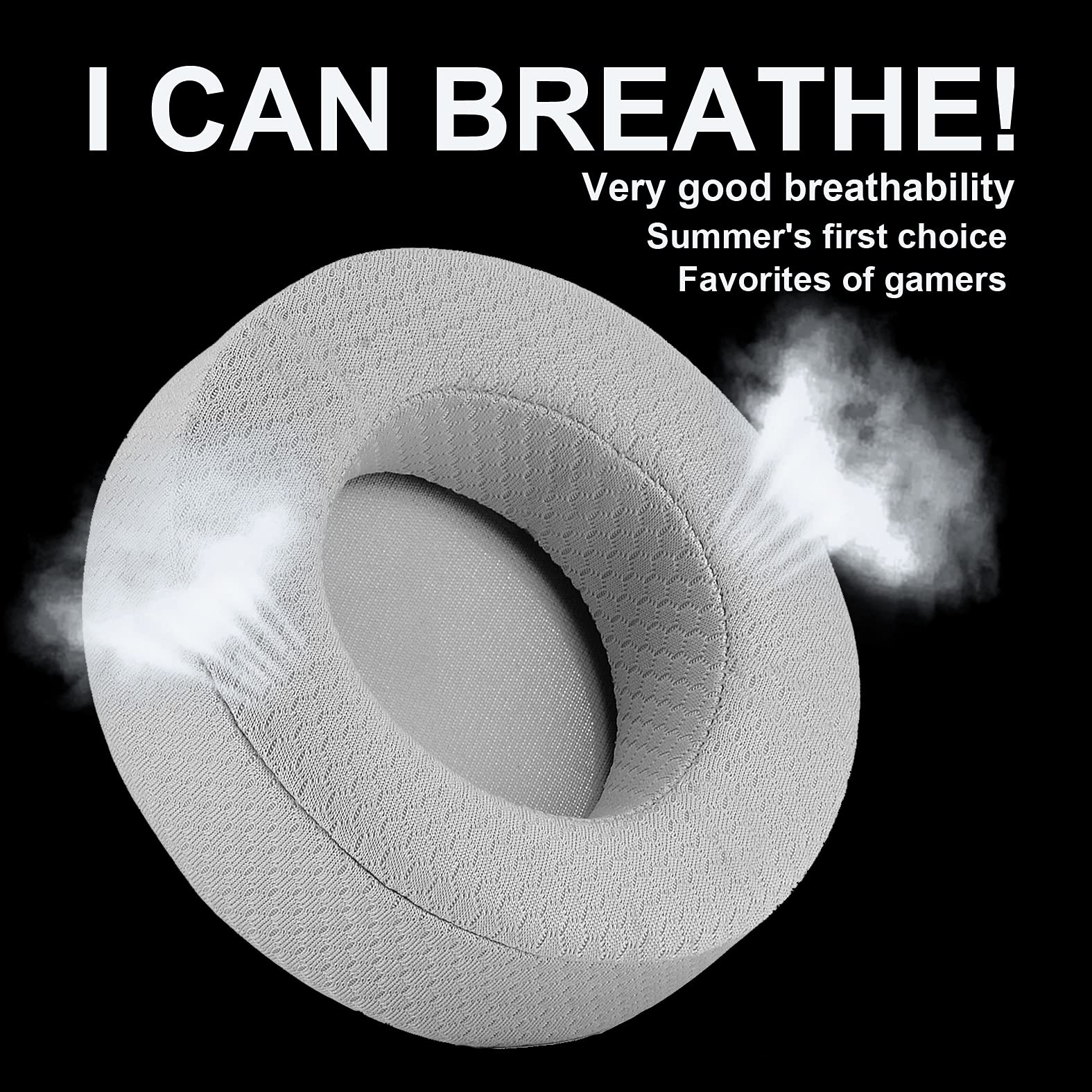 Upgrade VirtuosoXT Gray Thicker Earpads for Corsair Virtuoso RGB Wireless SE Gaming Headset Breathable High Density Noise Cancelling Foam - View 2 of 7