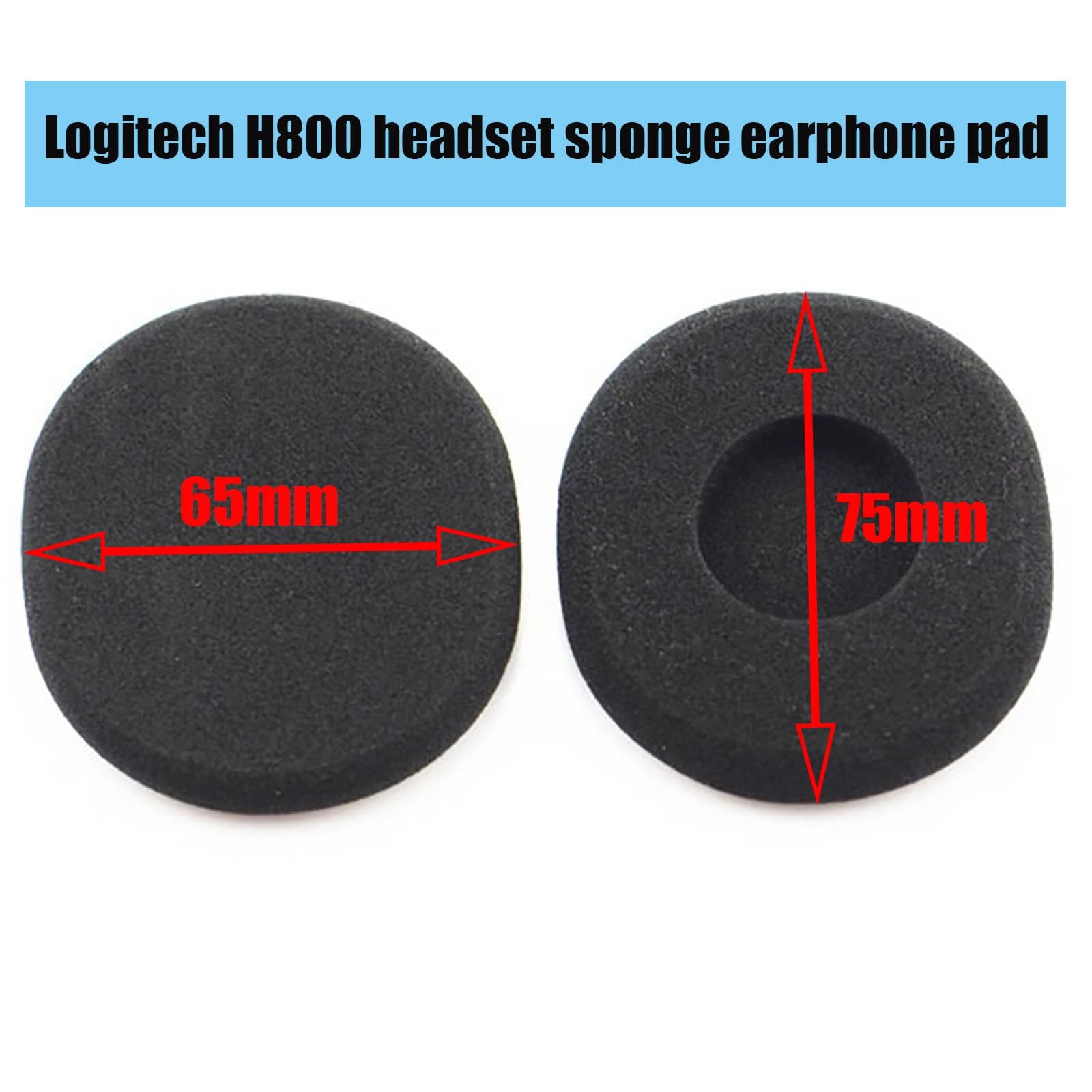H800 Replacement Ear Pads for Logitech H800 Wireless Headset Soft Durable Foam Earpads Cushions - View 2 of 8