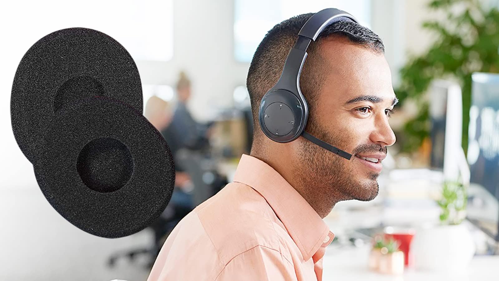 H800 Replacement Ear Pads for Logitech H800 Wireless Headset Soft Durable Foam Earpads Cushions - View 8 of 8