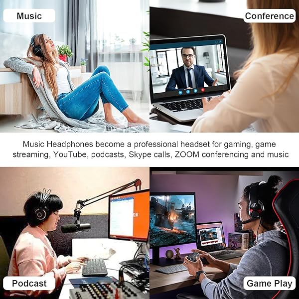 Xivip Replacement Microphone Headphones Cable for Bose QuietComfort 35 QC35 QC35 II Boom Gaming Mic with Mute Switch for Xbox One PS4 PS5 PC 4FT - View 7 of 7