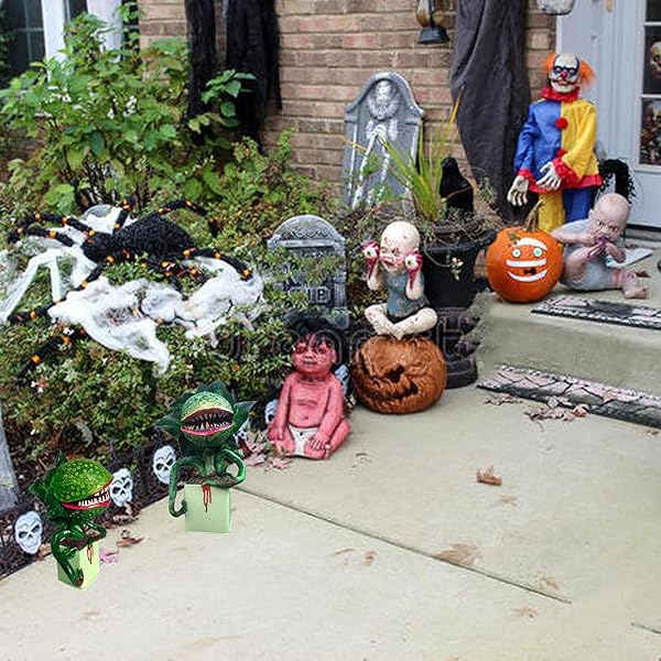 HIPLAYGIRL HIPLAYGIRL Piranha Resin Sculpture - 5.91 Inch Halloween Horror Garden Statue for Indoor & Outdoor Decor - View 4 of 8