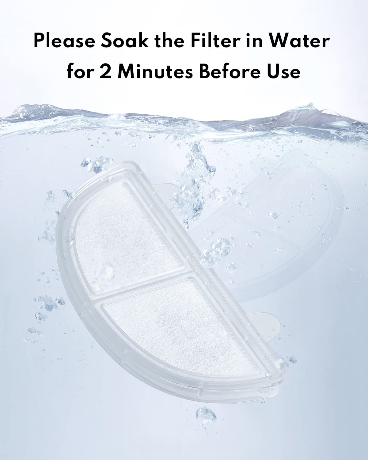 Homerunpet Pet Fountain Filters Replacement for Cat and Dog Water Dispensers WF20 CF20 BF10 - View 4 of 5