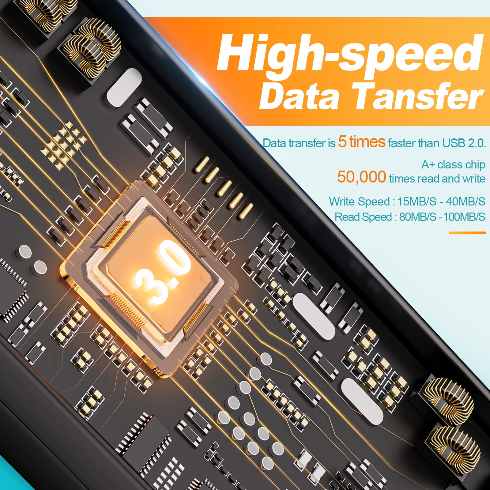 Kepmem Kepmem 16GB USB 3.0 Multipack 10pcs Thumb Drives Metal Swivel Zip Pendrives with Ropes for Fast Data Storage and Transfer - View 7 of 8