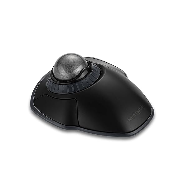 Kensington Buy Kensington Orbit Wireless Trackball with Scroll Ring - Space Gray (K72675WW) | Ergonomic Black/Grey Design for Comfort - View 3 of 8
