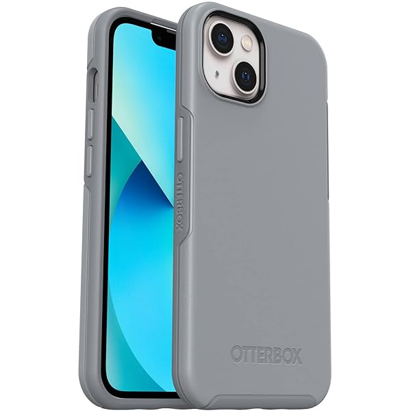 OtterBox OtterBox iPhone 13 Symmetry Series Case Resilience Grey Ultra Sleek Wireless Charging Compatible Raised Edges Protect Camera Screen - View 2 of 6