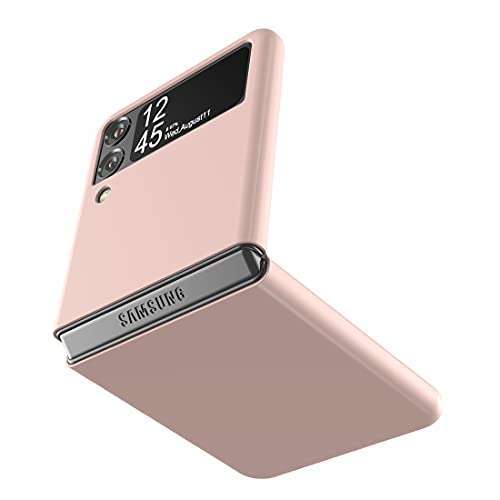 Cresee Slim Fit Matte PC Case for Samsung Galaxy Z Flip 3 5G - Stylish Pink Cover 2021