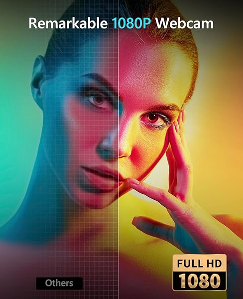 NBPOWER NBPOWER 1080P 60FPS Webcam with Microphone & RGB Light - Perfect for Streaming on Windows & Mac - View 4 of 8