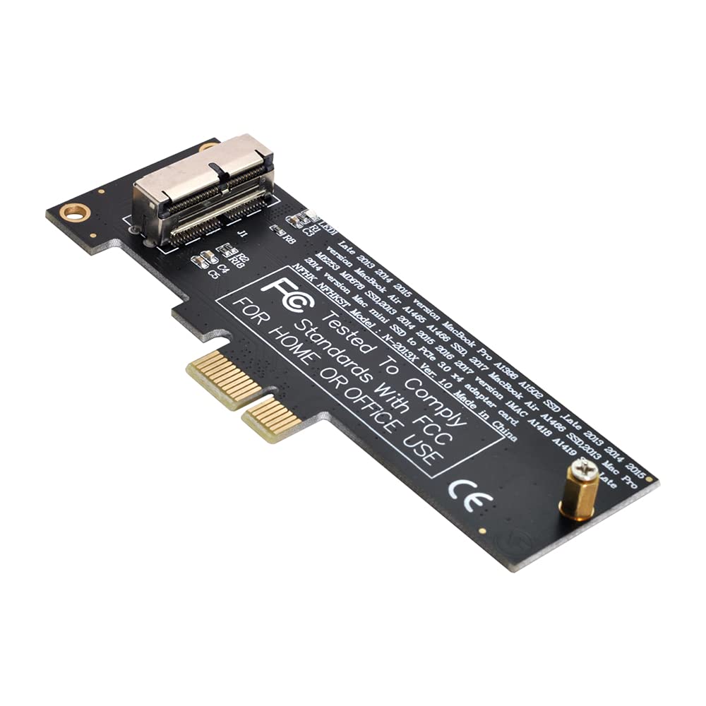 NFHK NFHK PCI Express 1X to 12+16Pin SSD Convert Card for Mac Pro Air A1493 A1502 A1465 A1466 2013-2017 - View 7 of 9