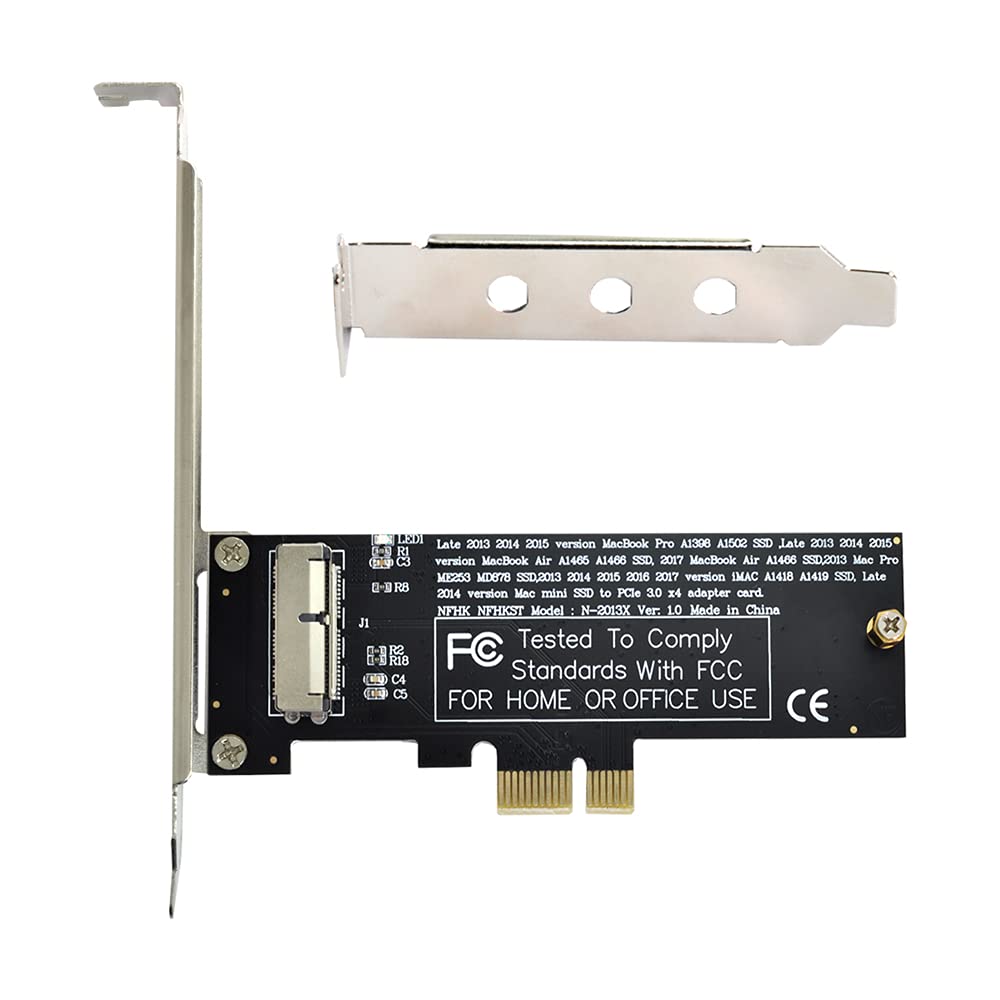 NFHK NFHK PCI Express 1X to 12+16Pin SSD Convert Card for Mac Pro Air A1493 A1502 A1465 A1466 2013-2017 - View 8 of 9