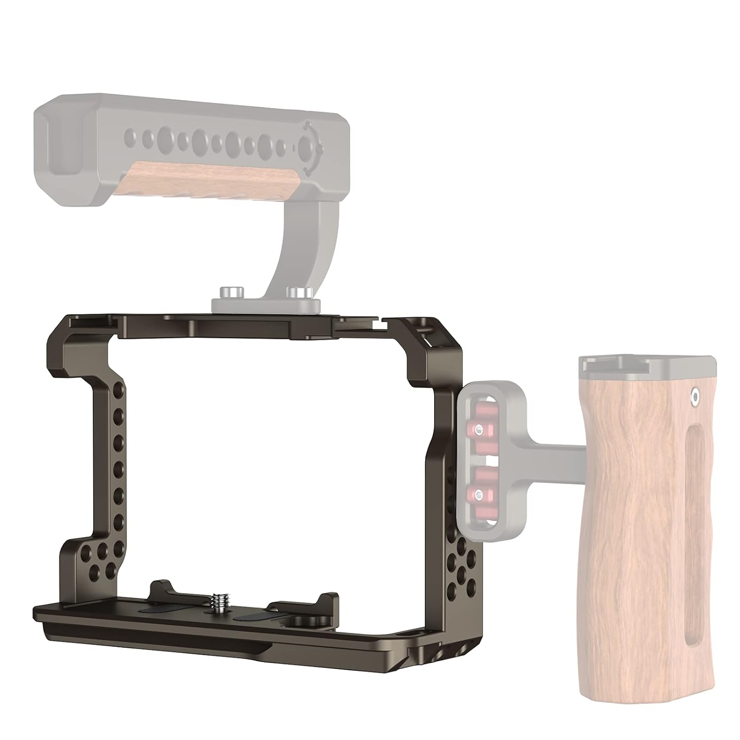 Poyinco Poyinco Camera Cage with Cold Shoe for Sony A7M3 A73 A7R3 A7R2 Enhance Your Filmmaking Experience - View 7 of 7